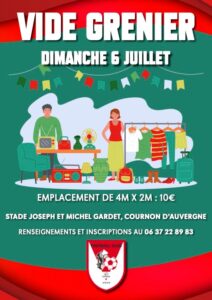 Vide grenier dimanche 6 juillet
