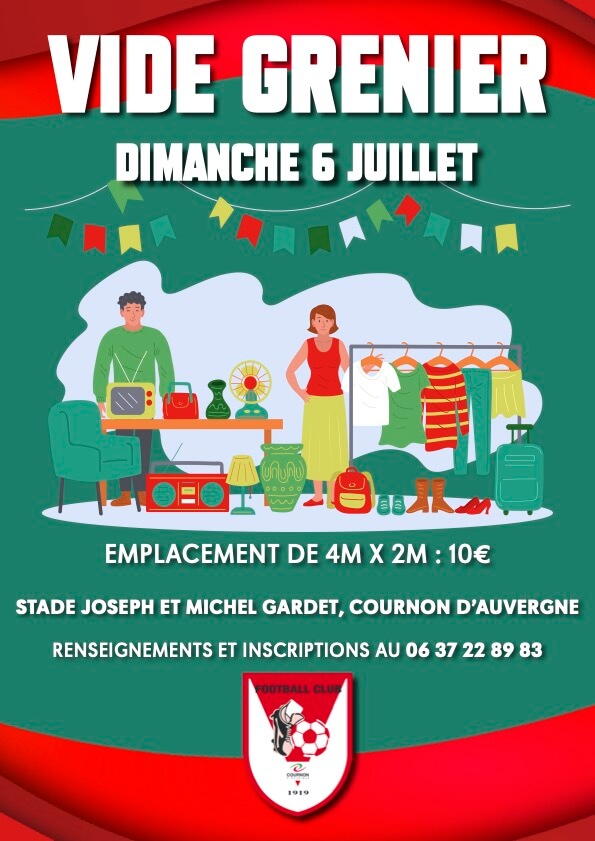 Vide grenier dimanche 6 juillet
